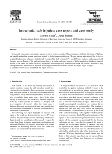 Intracranial stab injuries: case report and case study