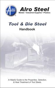 Tool & Die Steel - Alro Steel Corporation