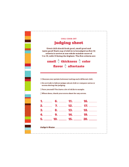 chili cook off score sheet chili cook off judging sheet