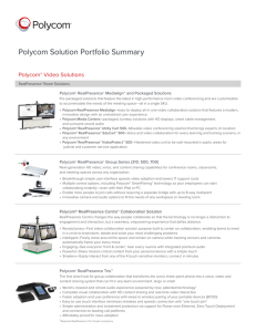 Polycom Solution Portfolio Brochure