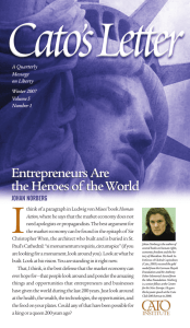 Entrepreneurs Are the Heroes of the World