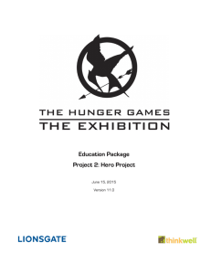 Project 2 Hero Project - The Hunger Games: The Exhibition