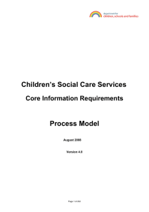 Children's Social Care Services Process Model