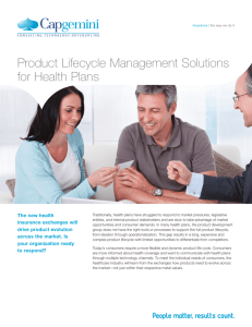 Product Lifecycle Management Solutions for Health Plans