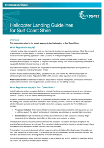 Helicopter Landing Guidelines for Surf Coast Shire