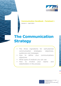 The Communication Strategy