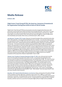 Media Release - FCM Travel Solutions United States