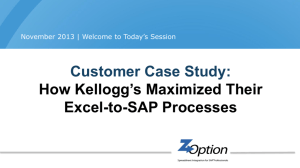 Customer Case Study: How Kellogg's Maximized Their Excel-to