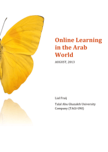 Online Learning in the Arab World
