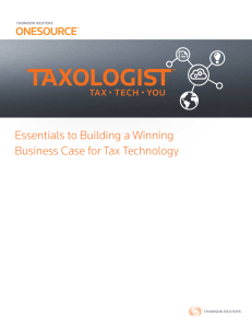 Essentials to Building a Winning Business Case for Tax Technology
