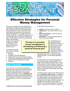 Effective Strategies for Personal Money Management