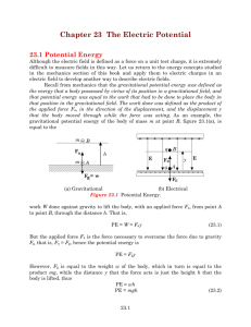 Chapter 23 The Electric Potential