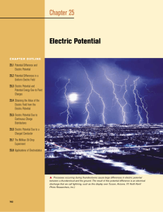 Electric Potential Chapter 25