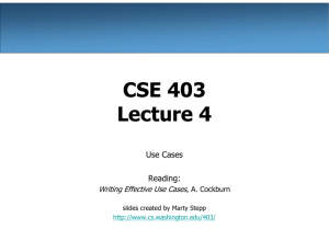 CSE 403 Lecture 4