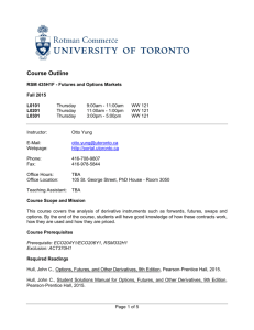 RSM 435H1F - University of Toronto