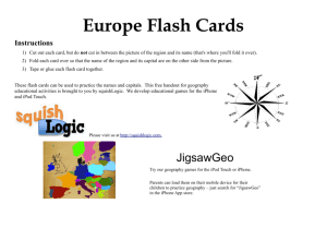 Europe Flash Cards