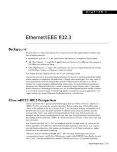 Ethernet/IEEE 802.3