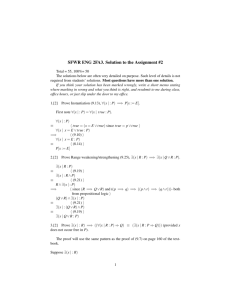 Solution of Assignment 2(New)