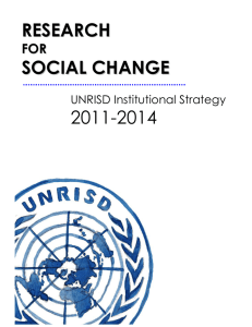 Research for Social Change - United Nations Research Institute for