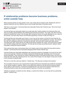 If relationship problems become business problems, enlist outside