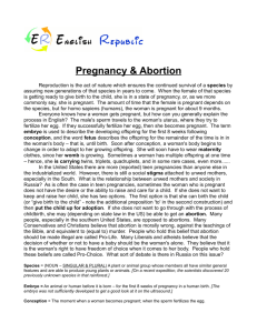 Pregnancy & Abortion