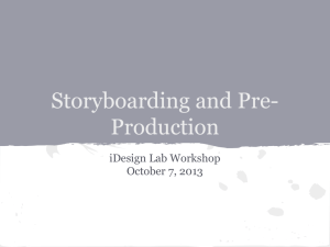 Storyboarding and Pre