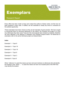 Research Report Exemplars - Oxford Brookes University Business