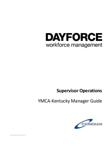 Dayforce Supervisor Operations Training Guide