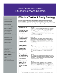 Effective Textbook Study Strategy