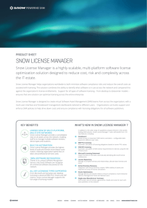 snow license manager