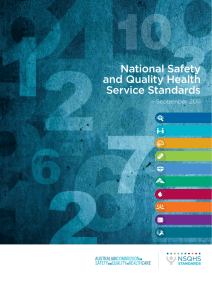 National Safety and Quality Health Service Standards