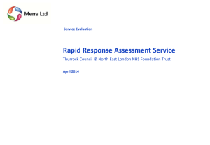 Service Evaluation of RRAS - East of England Local Government