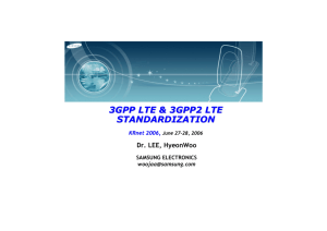 3GPP LTE & 3GPP2 LTE Standardisation, Samsung