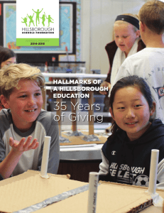 Annual Report - Hillsborough Schools Foundation