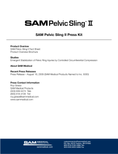 SAM Medical SAM Pelvic Sling II Press Kit