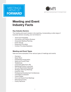 Meeting and Event Industry Facts - Meeting Professionals International
