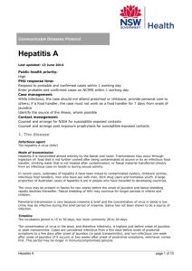 Hepatitis A - NSW Health