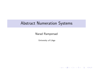 Abstract Numeration Systems