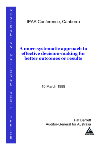 A more systematic approach to effective decision