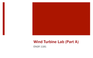 Wind Turbine Lab (Part A)