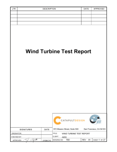 Wind Tunnel Testing Report (Final)