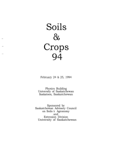 1994 Soils and Crops Table of Contents