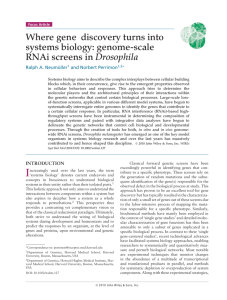Where gene discovery turns into systems biology