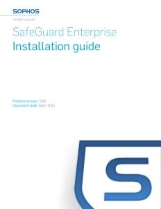 SafeGuard Enterprise Installation guide