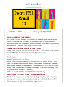 Everett Council Weekly Update for Oct 13, 2013