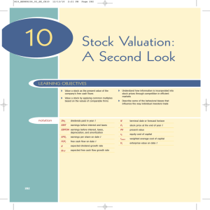 Stock Valuation: A Second Look