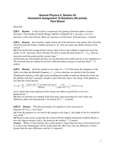 General Physics II, Section 03 Homework Assignment 10 Solutions