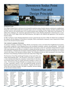 Downtown Vision Plan - Village Of Sodus Point