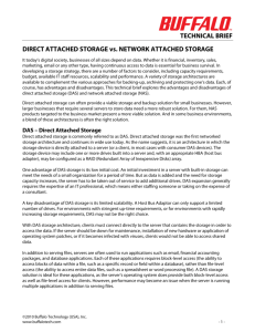 Direct Attached Storage vs. Network Attached Storage