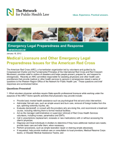 Medical Licensure and Other Emergency Legal